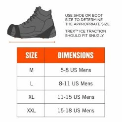 Ergodyne Work Gear Ergodyne TREX 6300 Black Slip-On Ice Cleats - 2XL 16756 -Cheap Cordless Tools Store 16756 4 ipjr5ayxnvhx1ntz