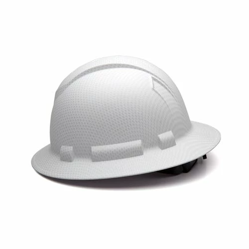 Pyramex Safety Pyramex Ridgeline Full Brim Hard Hat Matte White Graphite Ratchet HP54116 3 Pyramex Safety Pyramex Ridgeline Full Brim Hard Hat Matte White Graphite Ratchet HP54116 - Image 3