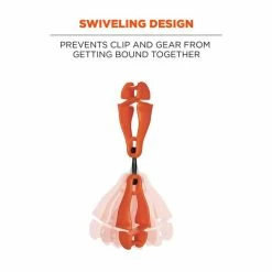 Ergodyne Work Gear Ergodyne Squids 3420 Swiveling Glove Clip Holder - Orange Dual Clips 19418 -Cheap Cordless Tools Store 19418 3 ujsj8pvts0vwxigu