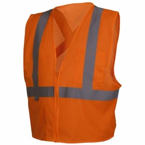 Pyramex Safety Pyramex Class 2 Hi-Vis Safety Vest Orange 2 Pocket Hook/Loop RCZ2120 5 Pyramex Safety Pyramex Class 2 Hi-Vis Safety Vest Orange 2 Pocket Hook/Loop RCZ2120 - Image 5