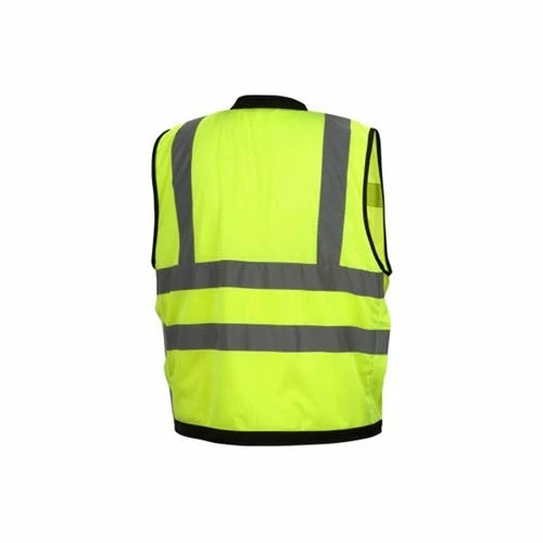 Pyramex Safety Pyramex Class 2 Hi-Vis Lime Safety Vest W/ Black Trim & 9 Pocket Zipper RVZ2810 5 Pyramex Safety Pyramex Class 2 Hi-Vis Lime Safety Vest W/ Black Trim & 9 Pocket Zipper RVZ2810 - Image 5