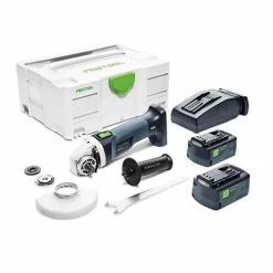 Festool 18V Cordless AGC 18-115 Grinder Plus 4-1/2" (5.2Ah) Kit 576823
