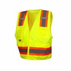 Pyramex Safety Pyramex RVZ24 Series Type R - Class 2 Hi-Vis Lime Safety Vest W/ Clear Pocket RVZ2410CP 6 Pyramex Safety Pyramex RVZ24 Series Type R - Class 2 Hi-Vis Lime Safety Vest W/ Clear Pocket RVZ2410CP -Cheap Cordless Tools Store 22762 1 gglslfohnbrx9jya