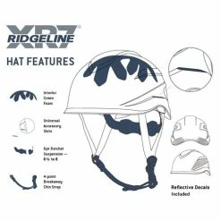 Pyramex Safety Pyramex Ridgeline XR7 Climber Style Hard Hat 6 Point Matte Black Graphite HP76117 -Cheap Cordless Tools Store 22975 2 d4a9gsidf1waumg3