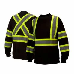 Pyramex Safety Pyramex Black Reflective Long Sleeve T-Shirt RCLTS3111 -Cheap Cordless Tools Store 23632 3 vm5qmrukwygzvywt