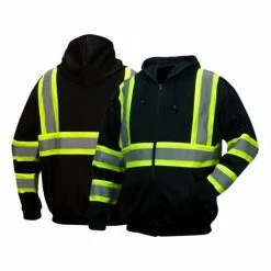 Pyramex Safety Pyramex Black Reflective Zipper Sweatshirt RSZH3411 -Cheap Cordless Tools Store 23633 3 bqdcafbnl2njhwm9