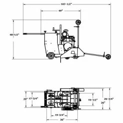 Diamond Products 26" Core Cut 25HP Kohler Command CC2525KC-26 Gas Walk Behind Saw 78816 -Cheap Cordless Tools Store 23718 4 deogk20jva0nbrxt