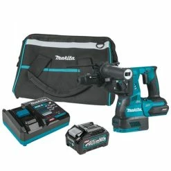 Makita Tools Makita 40V Max XGT 1-1/8" AVT SDS-PLUS Rotary Hammer W/ Interchangeable Chuck (4.0Ah) Kit GRH02M1