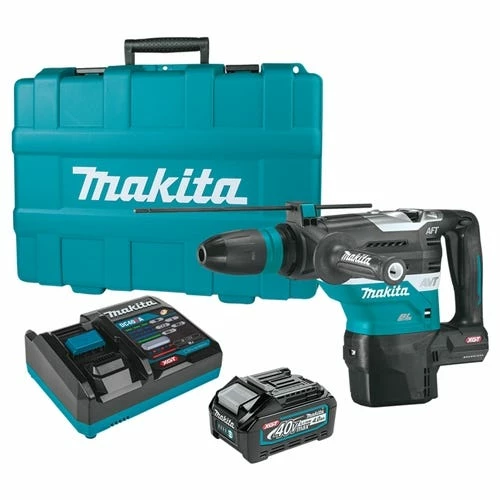 Makita Tools Makita 40V Max XGT 1-9/16" AVT SDS-MAX Rotary Hammer (4.0Ah) Kit GRH05M1 1 Makita Tools Makita 40V Max XGT 1-9/16" AVT SDS-MAX Rotary Hammer (4.0Ah) Kit GRH05M1