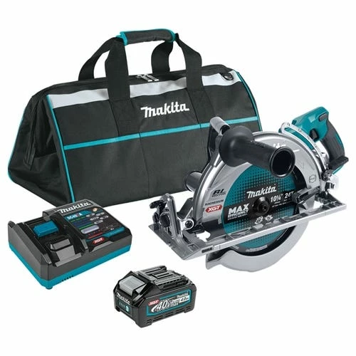 Makita Tools Makita 40V Max XGT 10-1/4" Rear Handle Circular Saw (4.0Ah) Kit GSR02M1 1 Makita Tools Makita 40V Max XGT 10-1/4" Rear Handle Circular Saw (4.0Ah) Kit GSR02M1