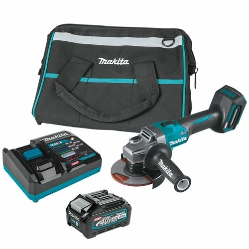Makita Tools Makita 40V Max XGT 5" Angle Grinder W/ Electric Brake (4.0Ah) Kit GAG01M1 1 Makita Tools Makita 40V Max XGT 5" Angle Grinder W/ Electric Brake (4.0Ah) Kit GAG01M1