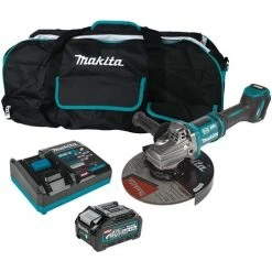 Makita Tools Makita 40V Max XGT 7 / 9" Paddle Switch Angle Grinder AWS Capable W/ Electric Brake (4.0Ah) Kit GAG10M1