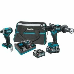 Makita Tools Makita 2 PC. 40V Max XGT Hammer Drill/Driver & Impact Driver (2.5Ah) Combo Kit GT200D
