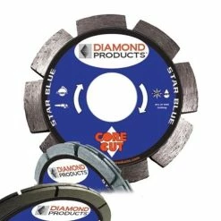 Diamond Products 5" X .250" X 7/8" Star Blue Tuck Pointing Sandwich Blade 07916