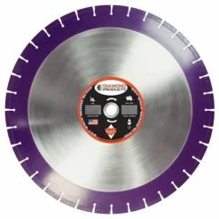 Diamond Products 20" X .140 X 1" Imperial Purple Cured Concrete Wet Blade 36811