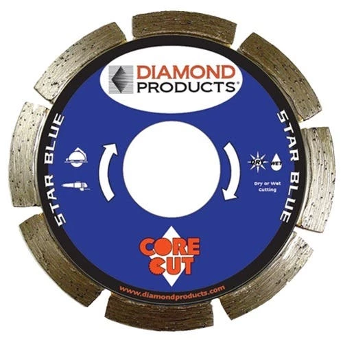 Diamond Products 5" X .070" X 7/8" Star Blue Concrete Saw Blade 70461 1 Diamond Products 5" X .070" X 7/8" Star Blue Concrete Saw Blade 70461