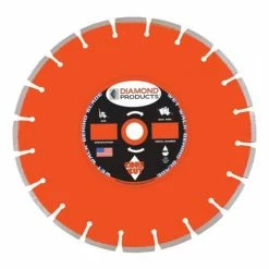 Diamond Products 54" X .220 X 1" Heavy Duty Orange Cured Concrete Wet Blade CH51WH