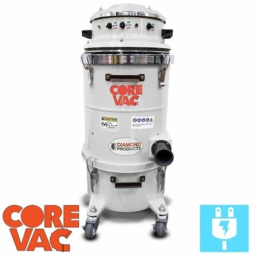 Diamond Products Diamond Core Vac CV258C Can Style Vacuum 258CFM 120V HEPA DP83166 1 Diamond Products Diamond Core Vac CV258C Can Style Vacuum 258CFM 120V HEPA DP83166