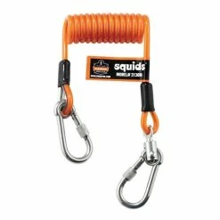 Cheap Cordless Tools Store 29 Ergodyne Work Gear Ergodyne Squids 7" / 48" 3130M Coiled Cable Lanyard - 5LB 19131