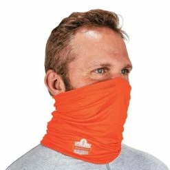 Ergodyne Work Gear Ergodyne Chill-Its 6487 High Performance Multi-Band Face Cover High-Viz Orange 42128