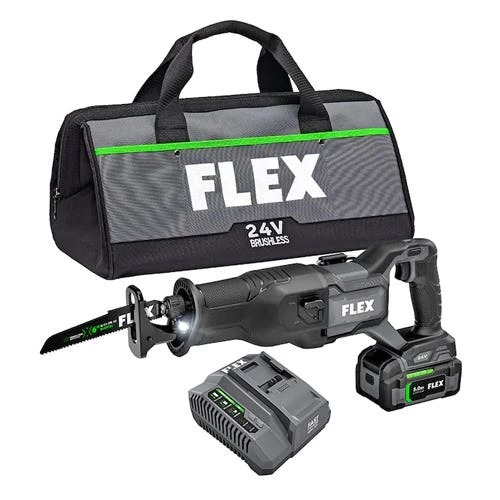 Flex Power Tools Flex 24V Reciprocating Saw Kit (5.0Ah) FX2271-1C 1 Flex Power Tools Flex 24V Reciprocating Saw Kit (5.0Ah) FX2271-1C