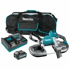 Makita Tools Makita 40V Max XGT Brushless Cordless Deep Cut Portable Band Saw (4.0Ah) Kit GBP01M1
