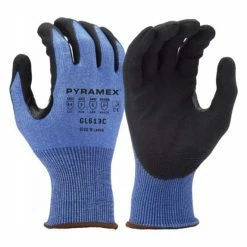 Pyramex Safety Pyramex Micro-Foam Nitrile A4 Cut 18 Gauge Gloves GL613C