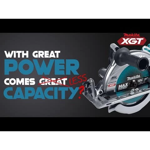 Makita Tools Makita 40V Max XGT 10-1/4" Rear Handle Circular Saw (4.0Ah) Kit GSR02M1 2 Makita Tools Makita 40V Max XGT 10-1/4" Rear Handle Circular Saw (4.0Ah) Kit GSR02M1 - Image 2