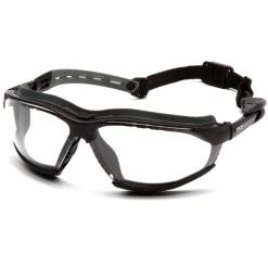 Pyramex Safety Pyramex Isotope Clear H2MAX Anti-Fog Lens With Black Frame GB9410STM