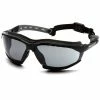 Pyramex Safety Pyramex Isotope Gray H2MAX Anti-Fog Lens With Black Frame GB9420STM