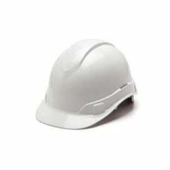 Pyramex Safety Pyramex Ridgeline Cap Hard Hat White Ratchet HP44110