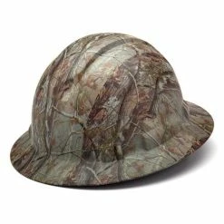 Pyramex Safety Pyramex Ridgeline Full Brim Hard Hat Matte Camo Ratchet HP54119