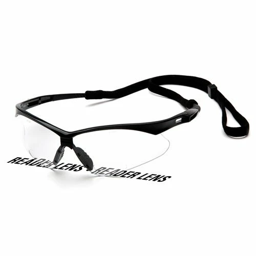 Pyramex Safety Pyramex PMXTREME Readers 2.5 Clear Lens With Black Frame And Cord SB6310SPR25 1 Pyramex Safety Pyramex PMXTREME Readers 2.5 Clear Lens With Black Frame And Cord SB6310SPR25