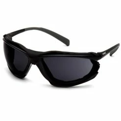 Pyramex Safety Pyramex Proximity Dark Gray H2MAX Anti-Fog Lens Black Frame SB9323STM