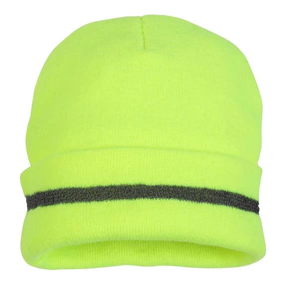 Pyramex Safety Pyramex Reflective Hi-Vis Lime One Size Knit Cap RH110 1 Pyramex Safety Pyramex Reflective Hi-Vis Lime One Size Knit Cap RH110